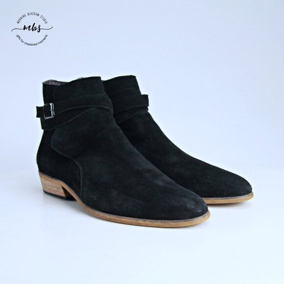 The Rail Suede Side Zip Boots Black Men EU 44 US 10.5 - Picture 2 of 13